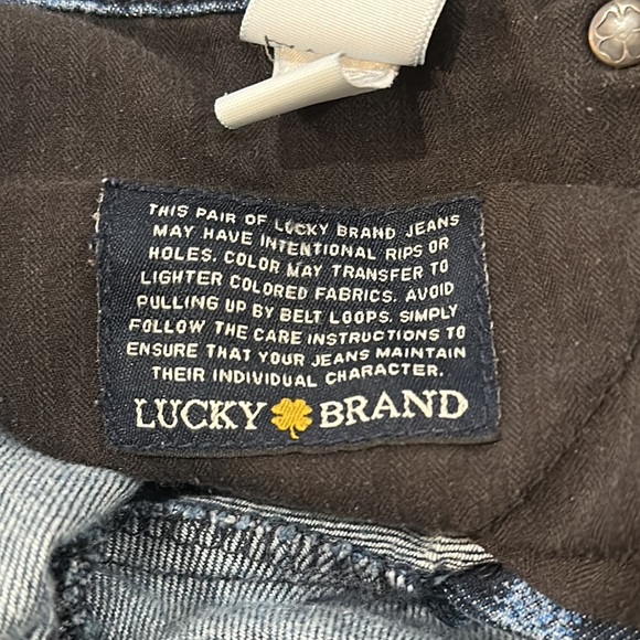 LUCKY BRAND CHARLIE SKINNY Low Rise Ikat Dot Pattern Ankle Jeans 6 / 28 - Picture 10 of 10